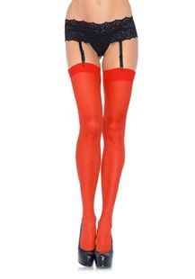 Leg Avenue Sheer Stockings + PLUS SI Red SO7981 фото