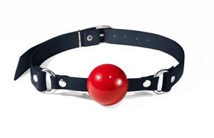 Кляп силиконовый Feral Feelings Silicon Ball Gag Black/Red SO8266 фото