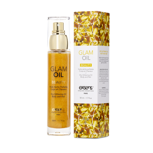 Масло для тела с блеском EXSENS Glam Oil 50мл, с маслом миндаля, без парабенов и феноксиэтанола SO2363 фото