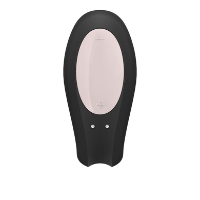 Смартвібратор для пар Satisfyer Double Joy Black із широким кліторальним стимулятором SO3898 фото